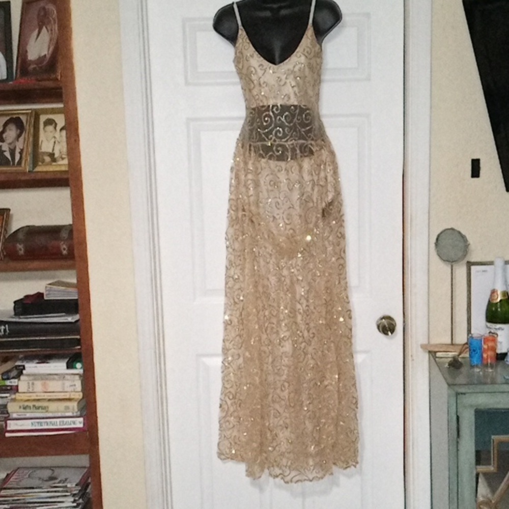 With Chic medium goldish dress